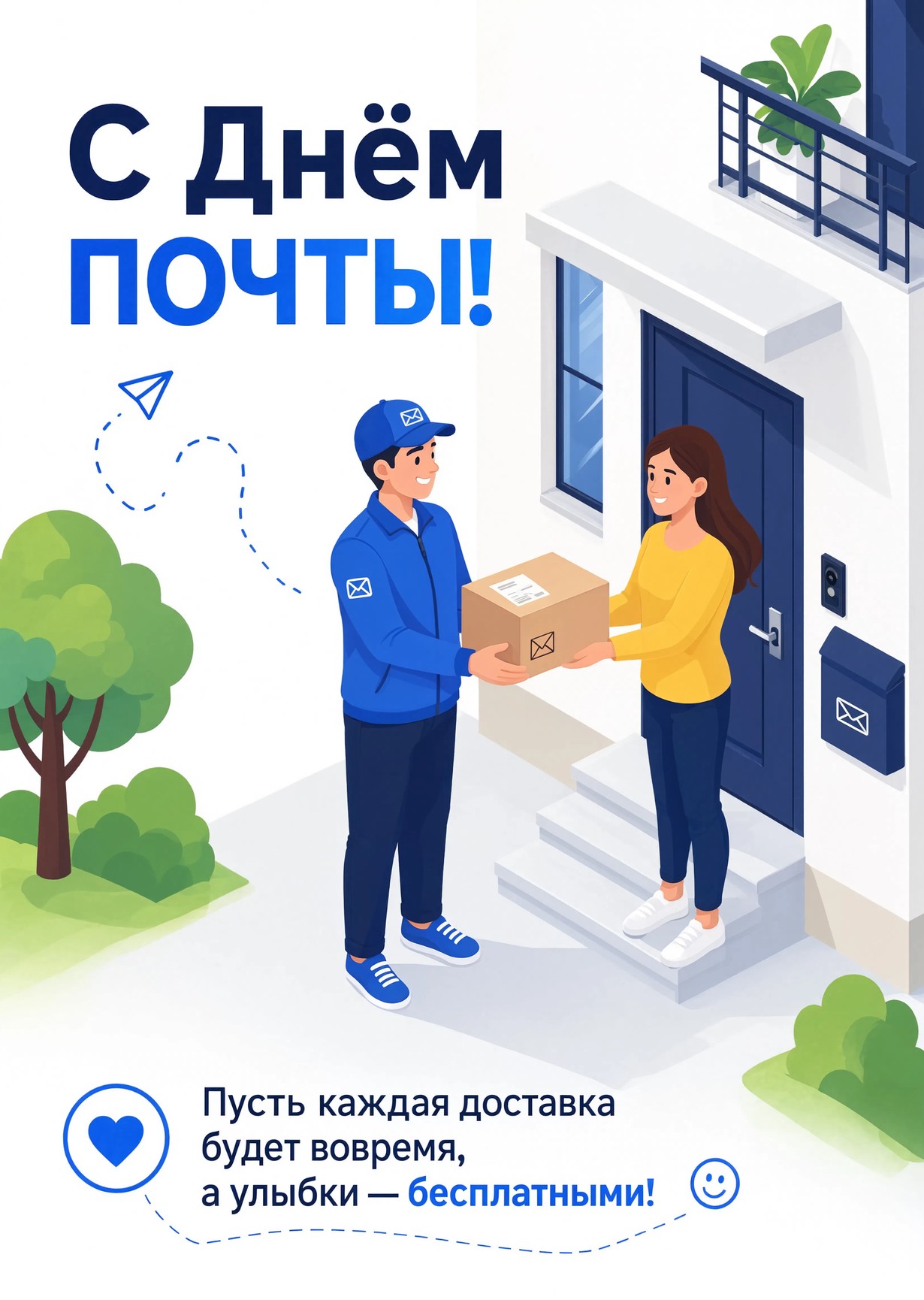 открытка с Днем Почты-31