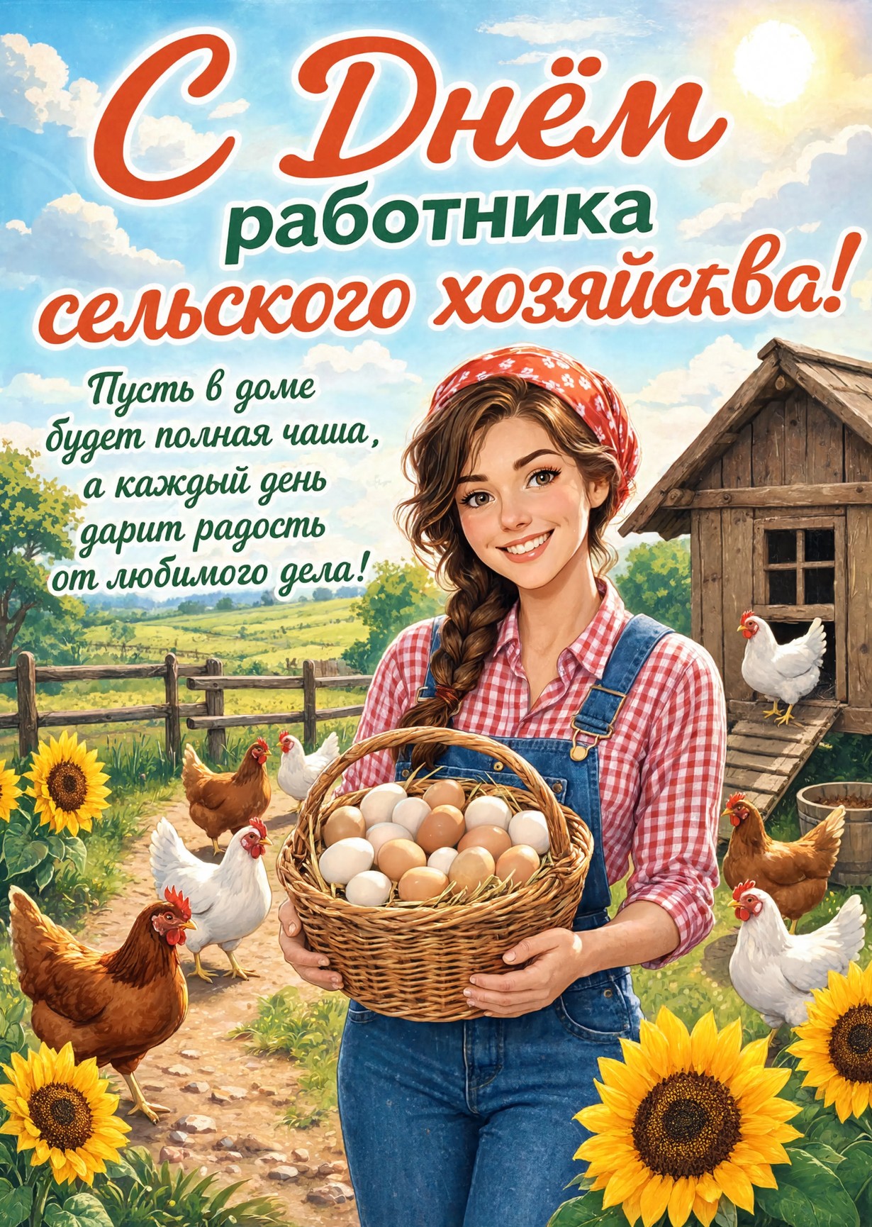 открытка с Днем Работника Сельского Хозяйства-17