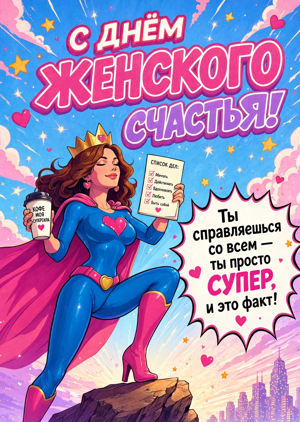 открытка с Днем Женского Счастья-5