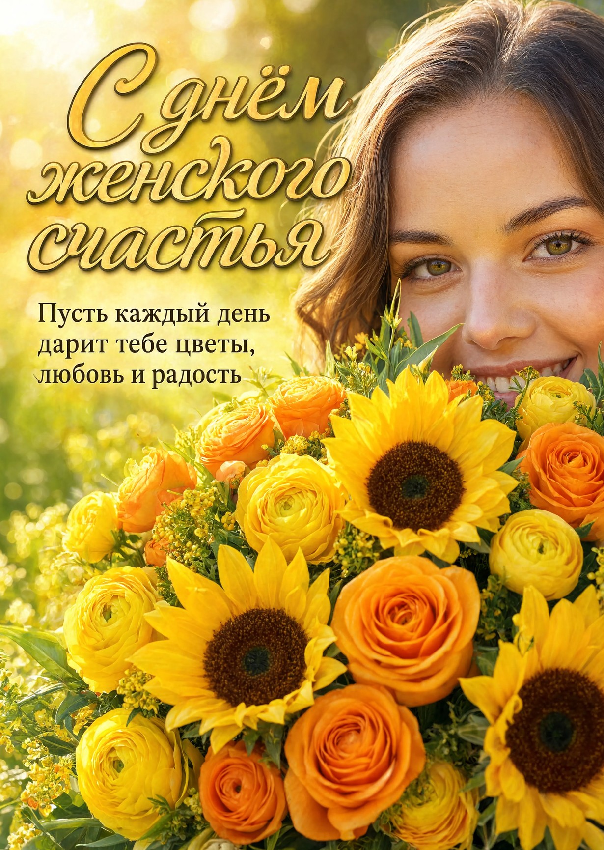 открытка с Днем Женского Счастья-18