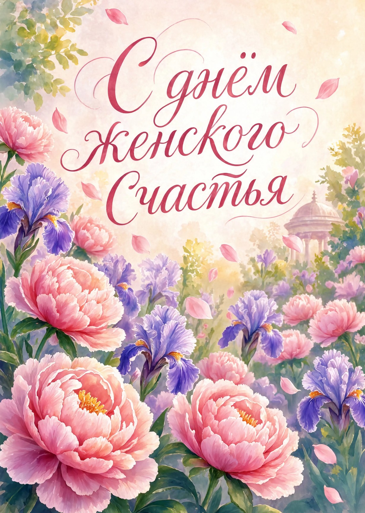 открытка с Днем Женского Счастья-9