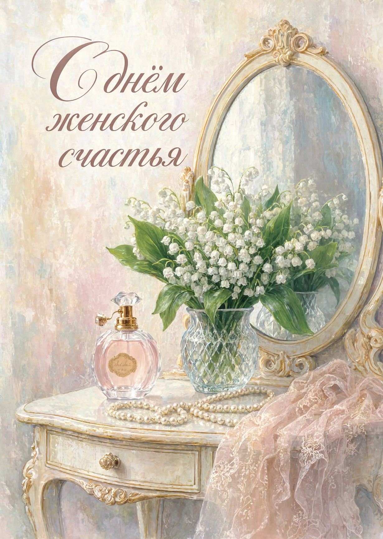 открытка с Днем Женского Счастья-37