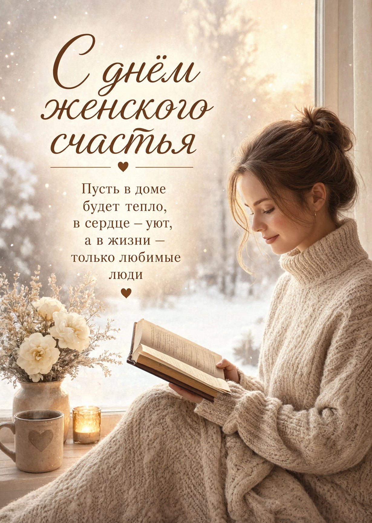 открытка с Днем Женского Счастья-20