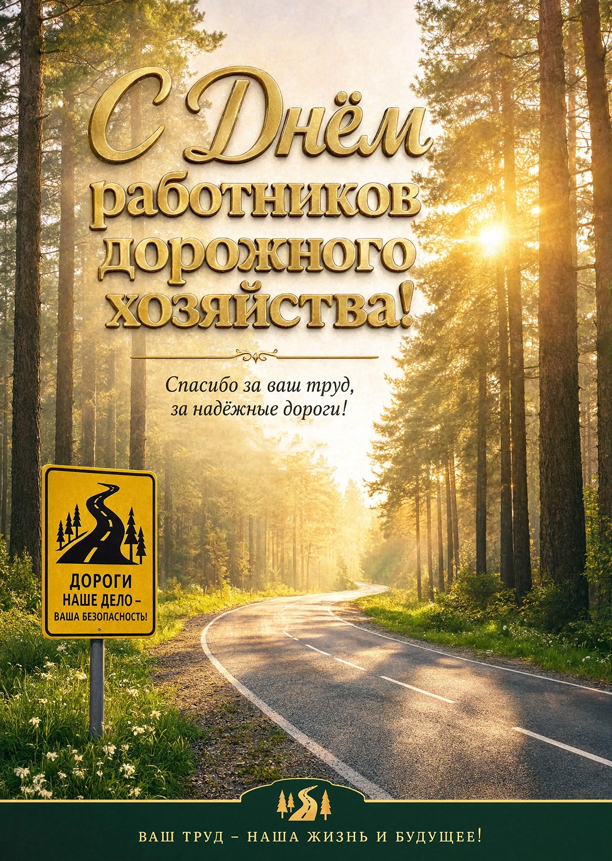открытка с Днем Работника Дорожного Хозяйства-9