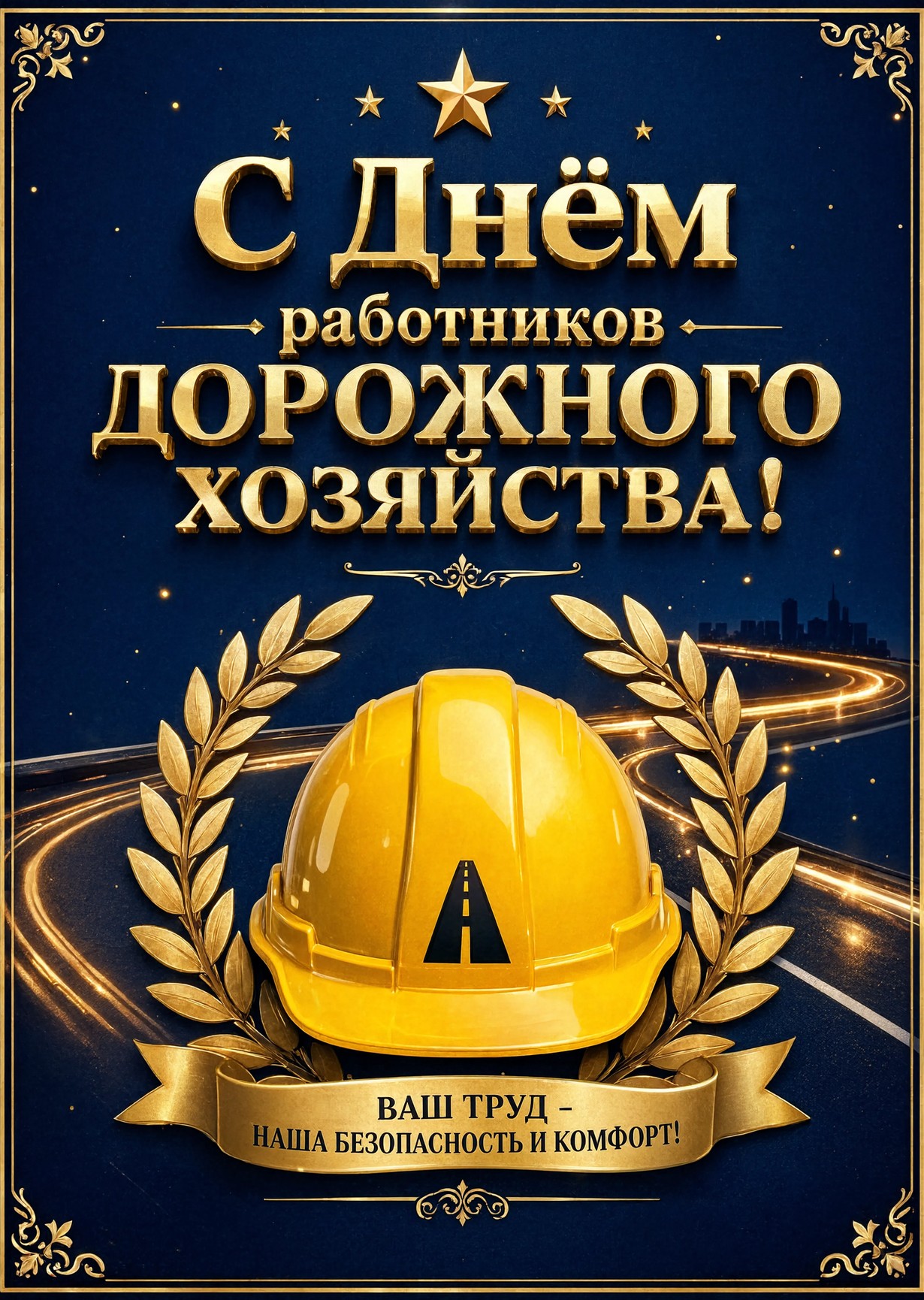 открытка с Днем Работника Дорожного Хозяйства-5