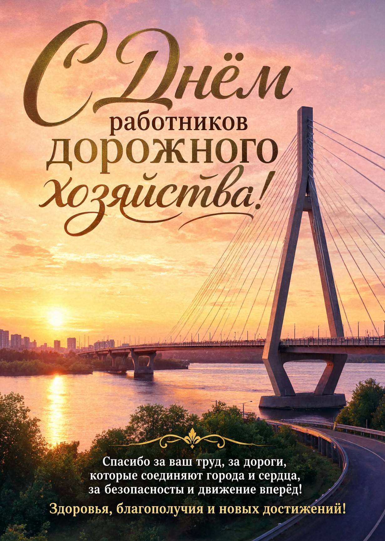 открытка с Днем Работника Дорожного Хозяйства-14