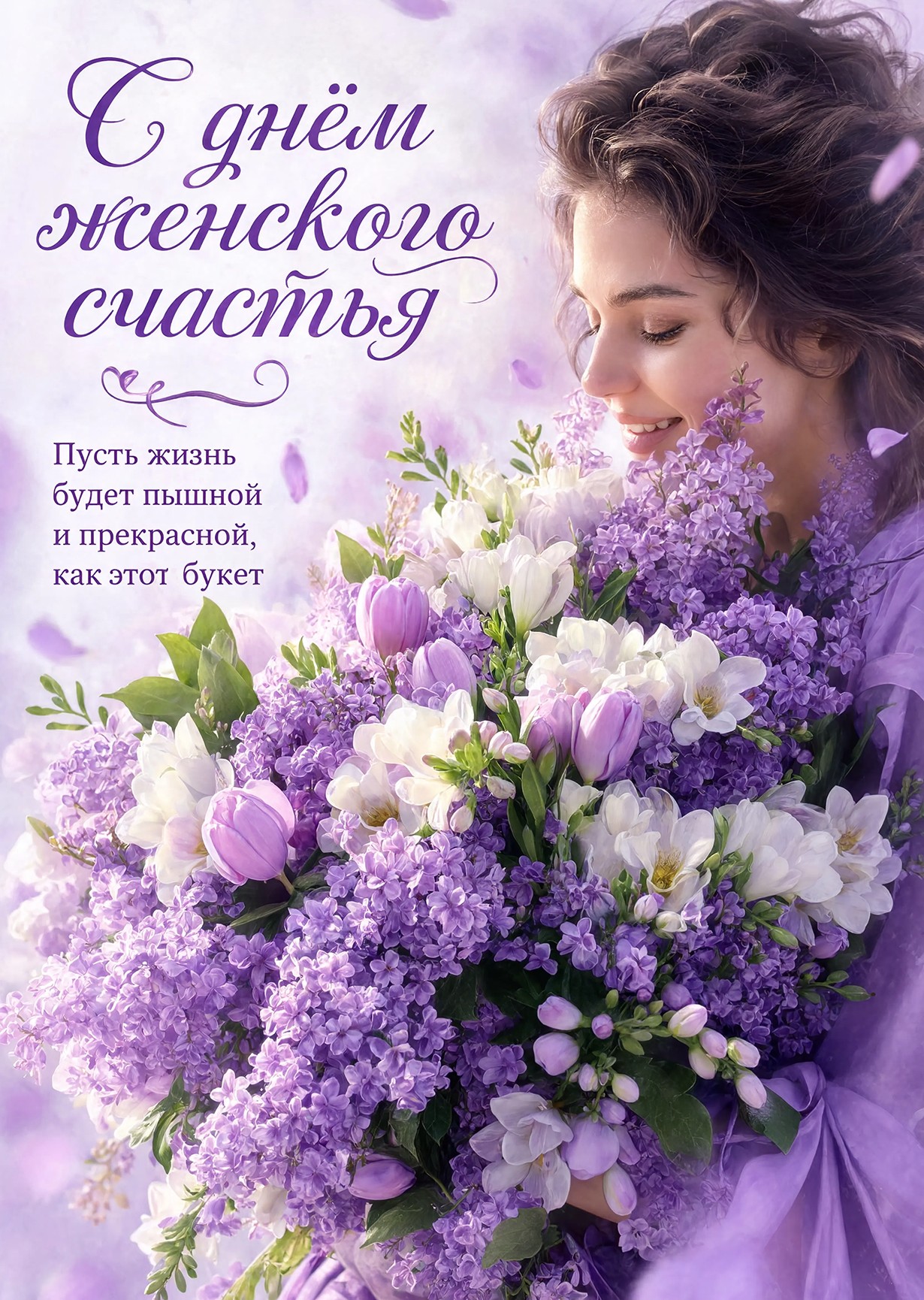 открытка с Днем Женского Счастья-27
