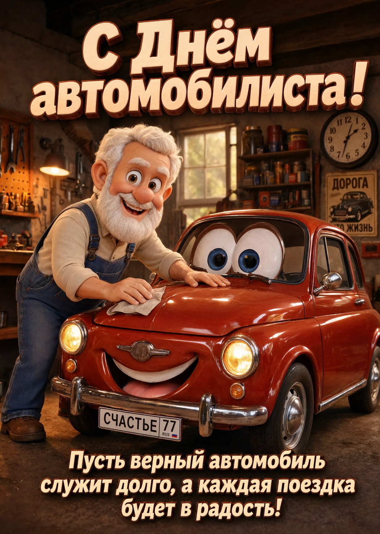откртыка с Днем Автомобилиста-3