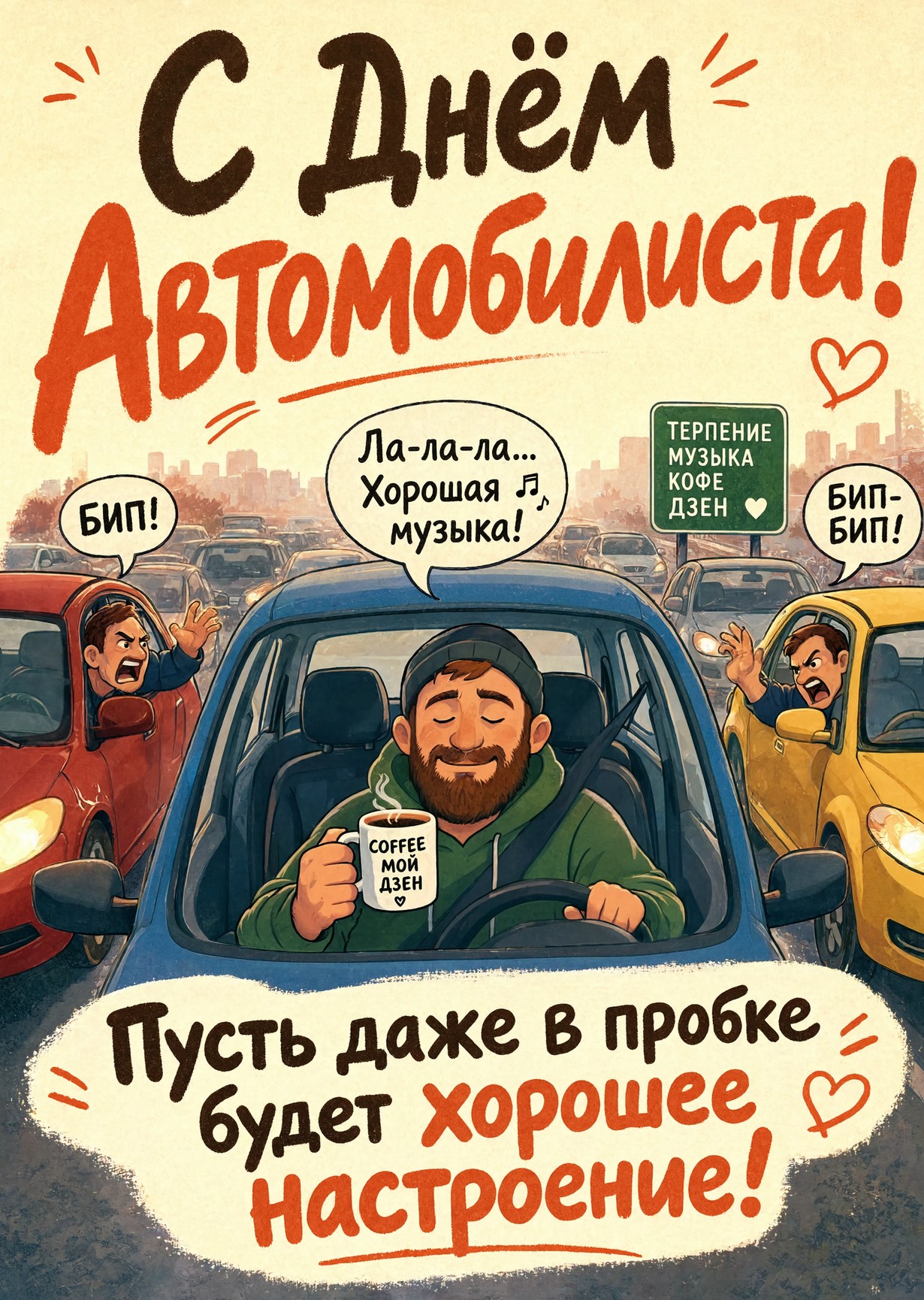 откртыка с Днем Автомобилиста-45