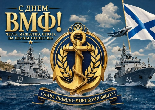 Открытка с днем ВМФ #3