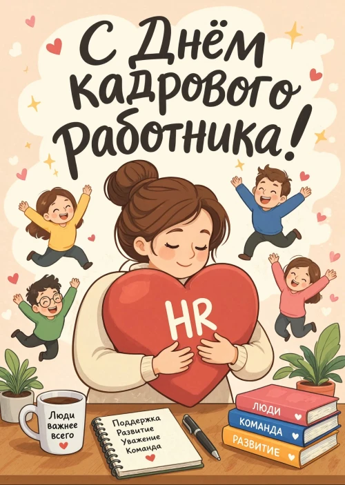 открытка с Днем Кадрового Работника-9