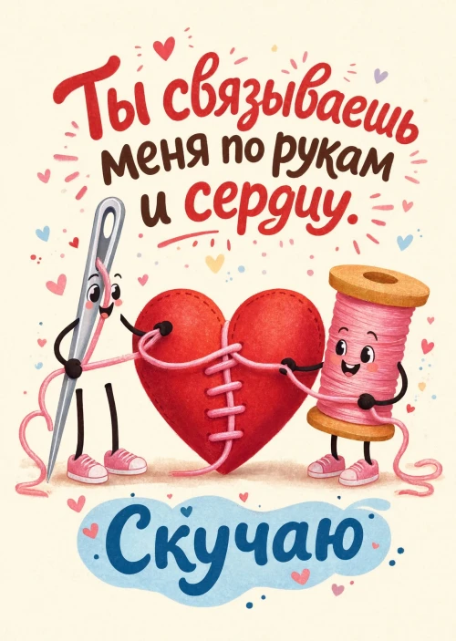 Открытка "Скучаю" #11