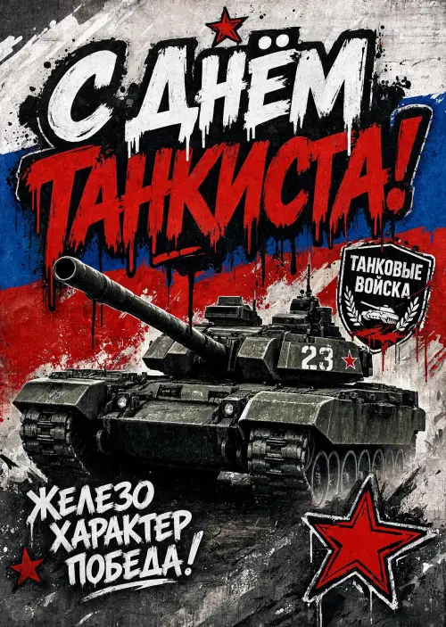 Открытка С Днём Танкиста #84