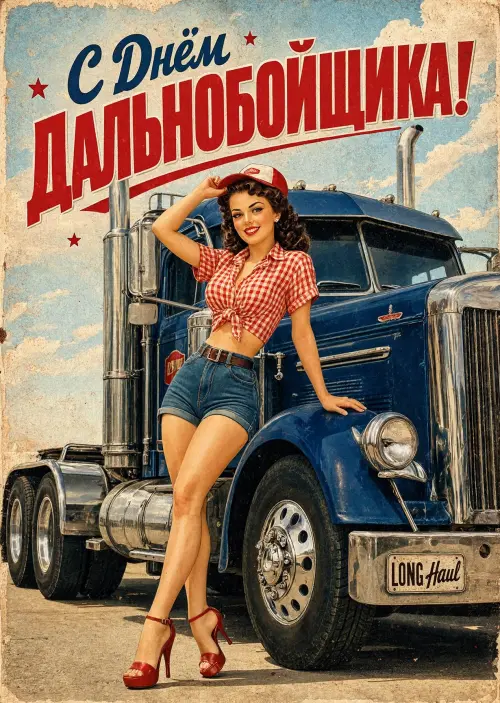 Открытка с Днем Дальнобойщика #19