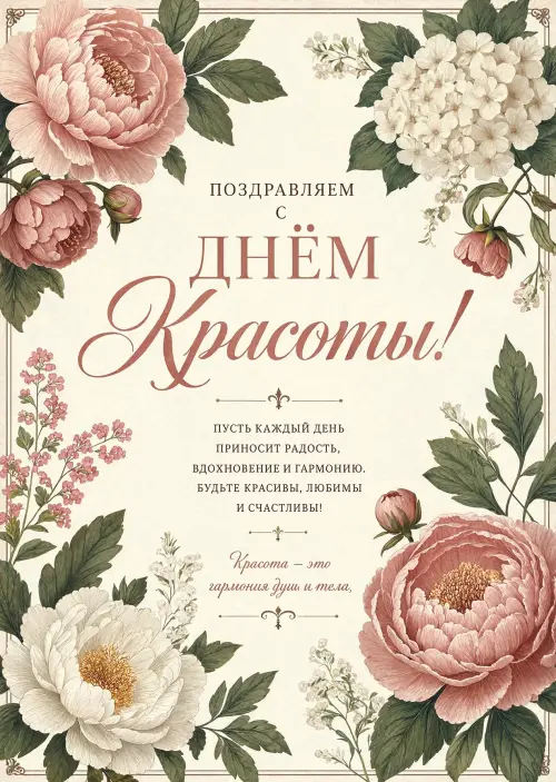 Открытка С Днём Красоты #19