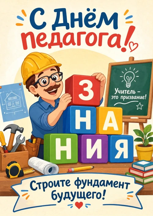 Открытки с Днем Педагога-37