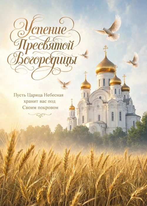Открытка Успение Пресвятой Богородицы #40