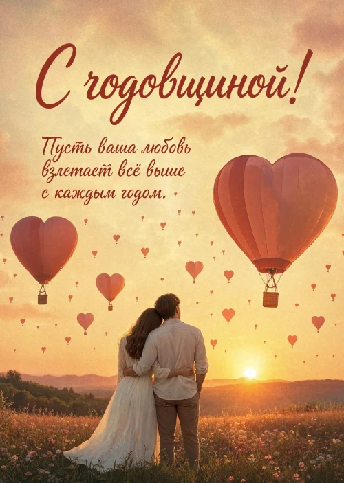 Открытка "С годовщиной свадьбы" #82