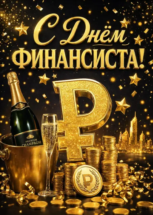 Открытка С Днём Финансиста #9