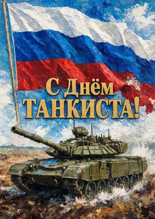 Открытка С Днём Танкиста #85