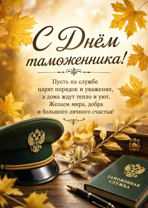 открытка с Днем Таможенника-2