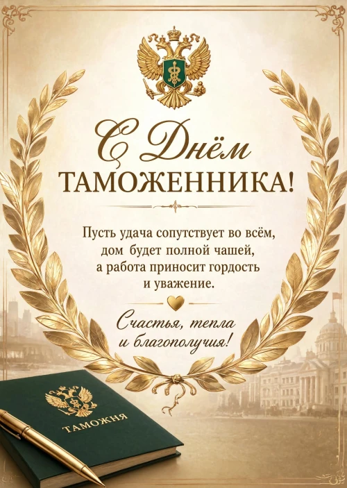 открытка с Днем Таможенника-17