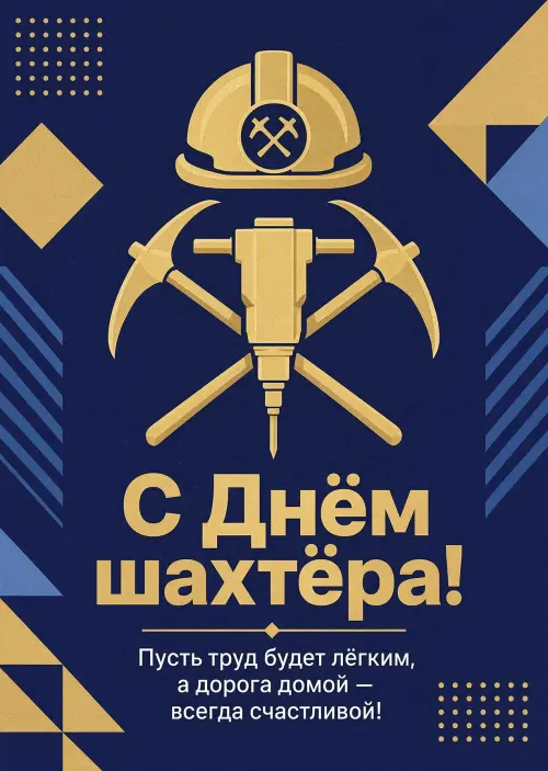Открытка с Днем Шахтера #27