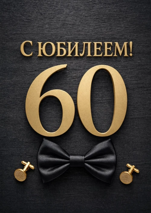 Открытка "С юбилеем 60 лет" #51
