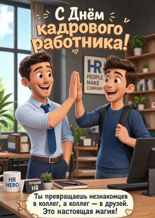 открытка с Днем Кадрового Работника-5