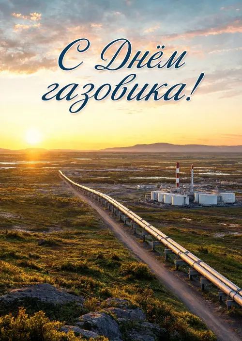 Открытка С Днём Газовика #6