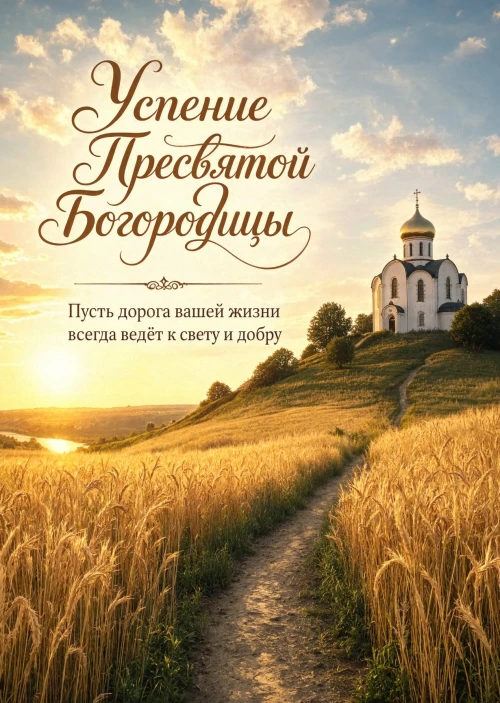 Открытка Успение Пресвятой Богородицы #27