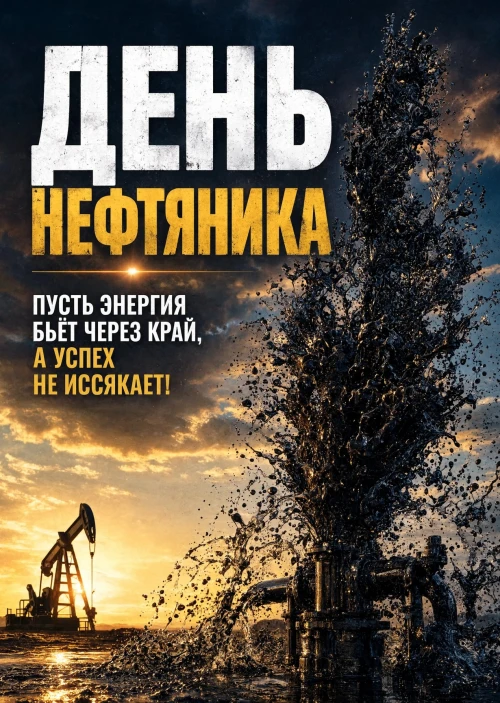 Открытка С Днём Нефтяника #6