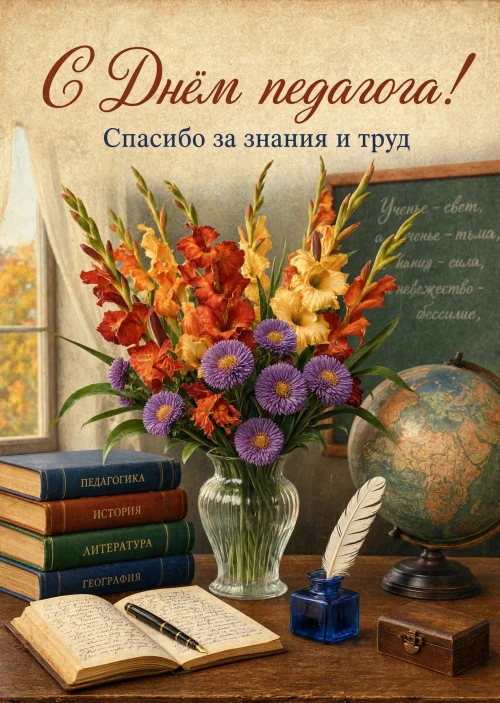 Открытки с Днем Педагога-27
