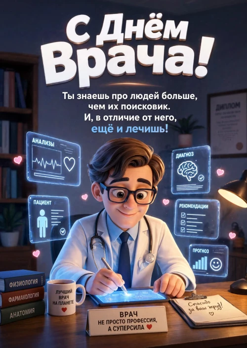 открытки с Днем Врача-9