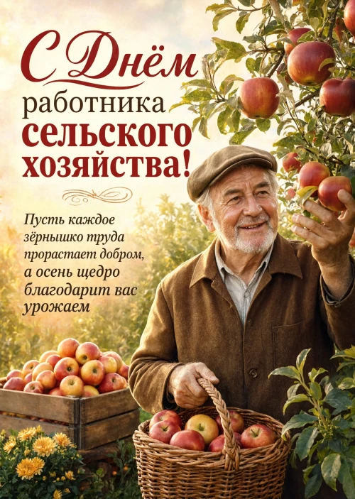 открытка с Днем Работника Сельского Хозяйства-7