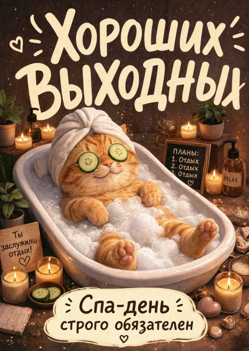 Открытка Хороших выходных #88