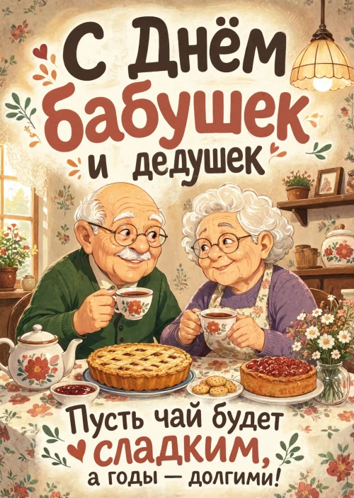 открытка с Днем Бабушек и Дедушек-3