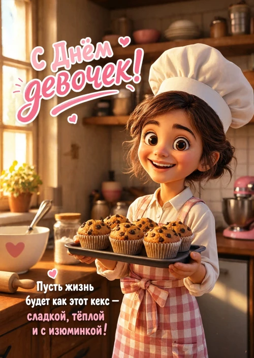 открытка с Днем Девочек-8