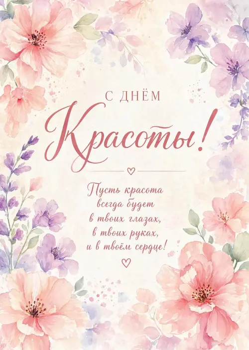 Открытка С Днём Красоты #11