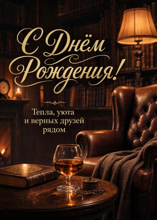 Открытка С днем рождения мужчине #37