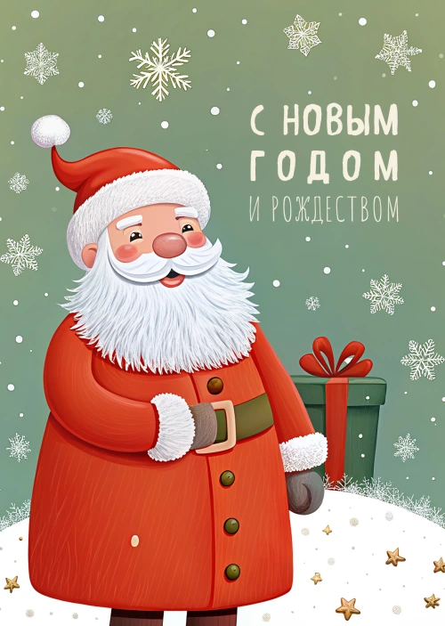 Открытка "С Новым годом и рождеством #26"