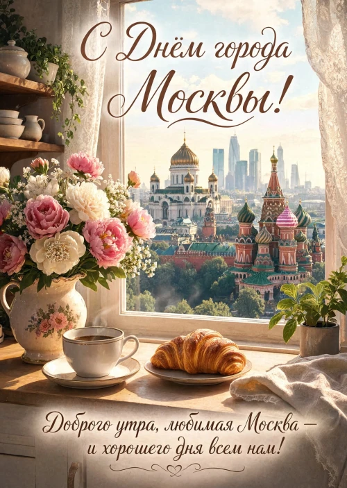 Открытка "С Днём Города Москвы" #21