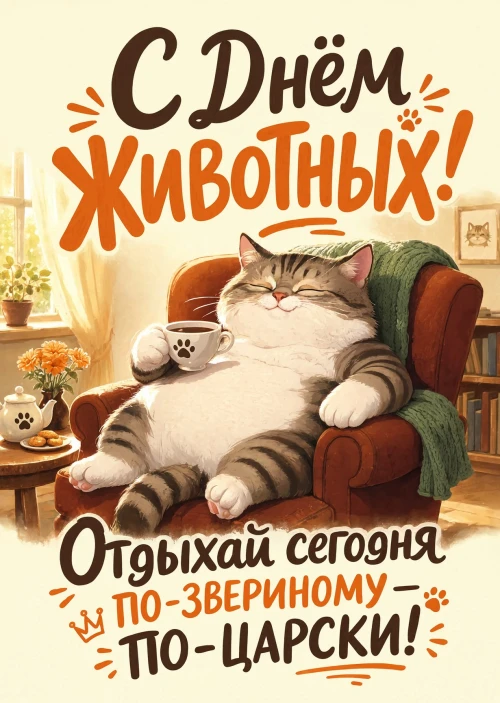 открытки с днем животных-4