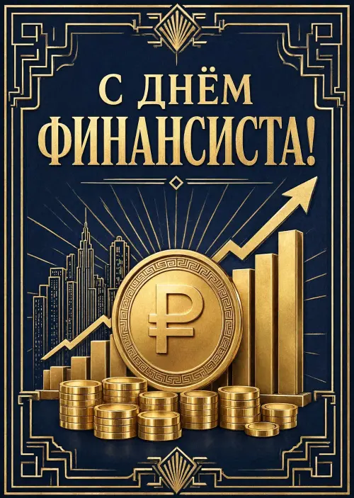 Открытка С Днём Финансиста #14