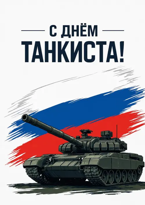 Открытка С Днём Танкиста #80