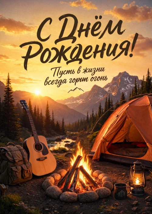 Открытка С днем рождения мужчине #42