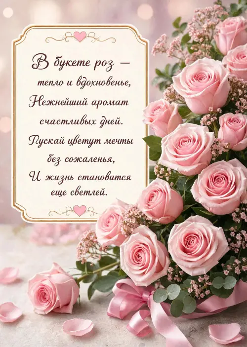 Открытка с Розами #6