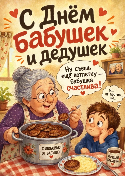 открытка с Днем Бабушек и Дедушек-2