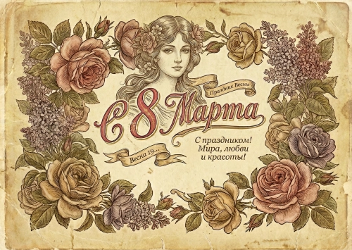Открытка "С 8 марта #39"