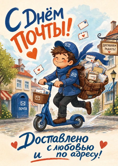 открытка с Днем Почты-4